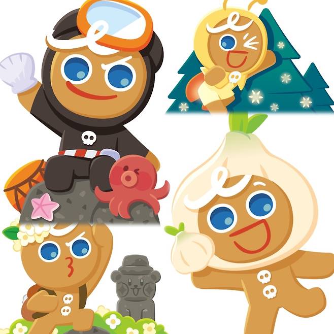 쿠키런 제주 로컬 대표 캐릭터들. (제주관광공사 제공)