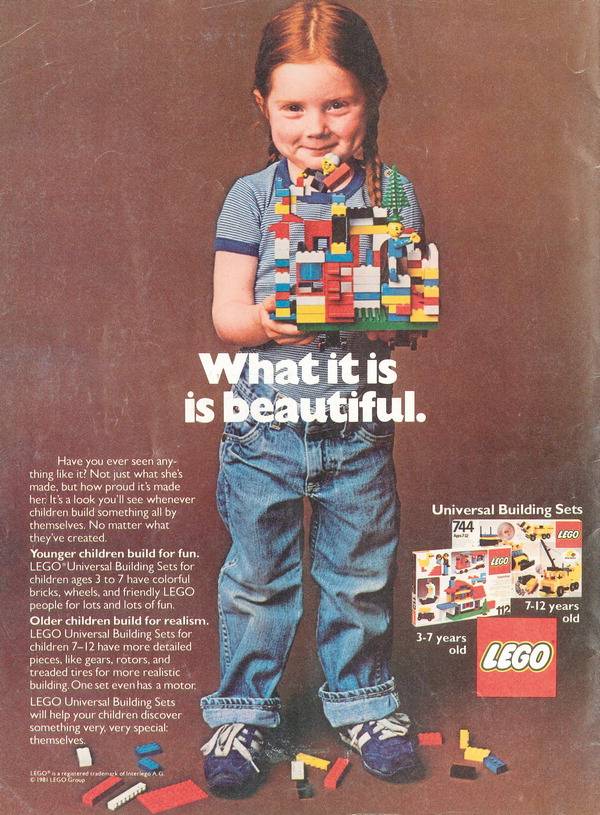 1980년대에는 어린이가 레고의 역할 모델이 되었으며, 유년기의 창의력은 레고의 광고 캠페인 주제가 되었다. 민음사 제공