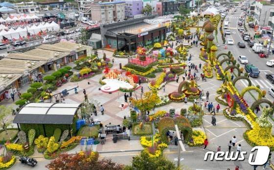 삼국축제가 열렸던 예산시장 일대 모습.(예산군 제공)/뉴스1