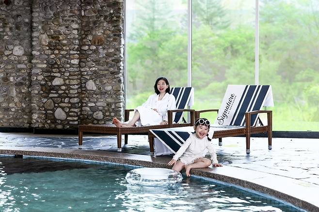 Promotional image for "Let's Go Swimming" package (Kensington Hotels & Resorts)