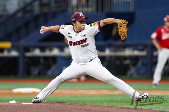 19일 등판한 박주성. /사진=키움 히어로즈