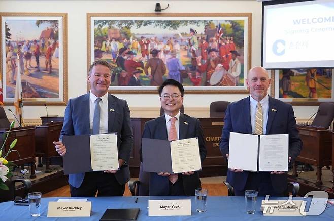 춘천시, 세인트존스대학과 업무협약 체결.(춘천시 제공, 재판매 및 DB금지)