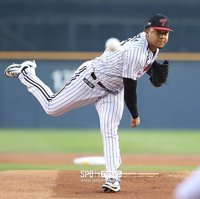 ▲ LG 엘리에이저 에르난데스 ⓒ곽혜미 기자