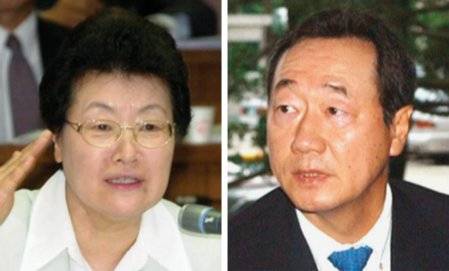 2002년 김대중 정부 당시 임명동의안이 국회 본회의에서 부결돼 나란히 낙마한 장상(왼쪽), 장대환 국무총리 후보자. 동아DB