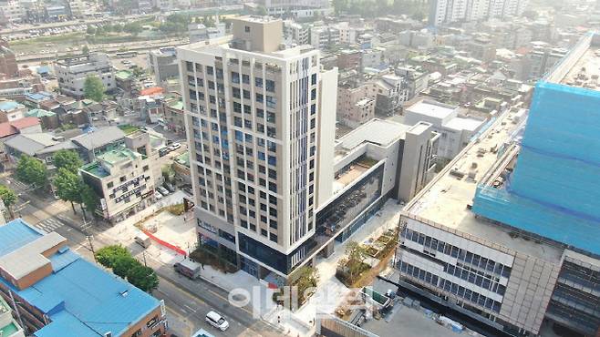 주민문화복합공간인 통미햇살마루가 들어서는 광주시 송정동 통합공공임대주택 전경.(사진=경기 광주시)