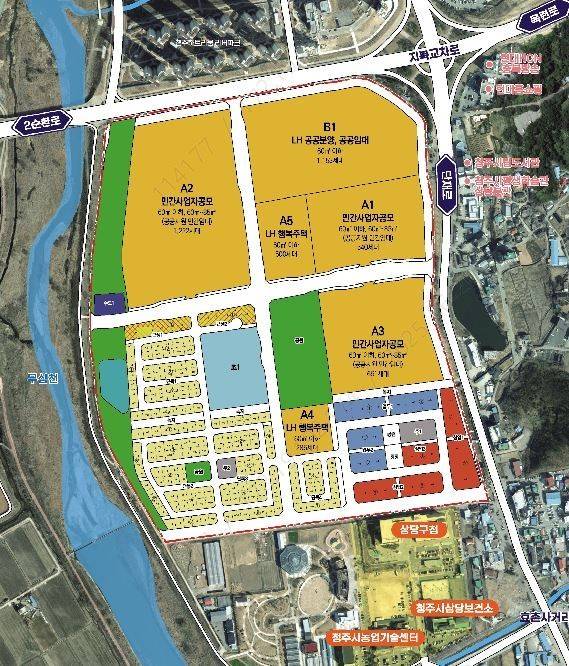 청주지북지구 사업계획도(LH제공)/뉴스1
