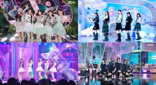 아일릿 ‘bomb’...한터 주간 음반 차트 1위 (제공: Mnet·KBS2·MBC·SBS)