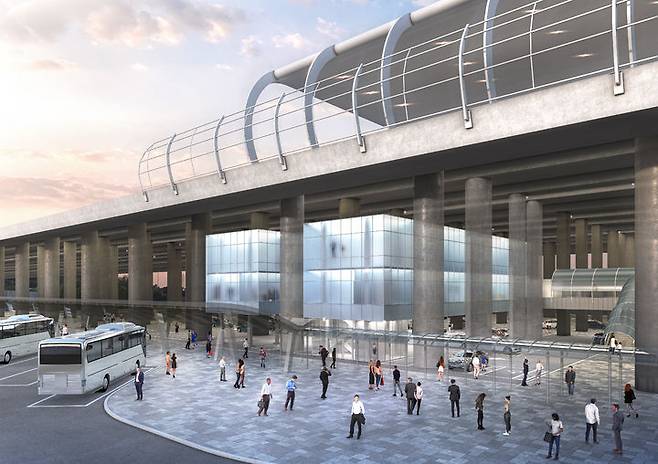 충북 청주 KTX 오송역 선하공간 복합시설 투시도. (사진=충북도 제공) *재판매 및 DB 금지