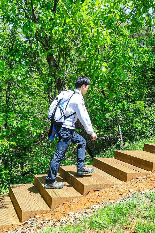 설렘 안고 첫 발, 보문산 언고개에서 시작된 '산잼' 찾기 출발