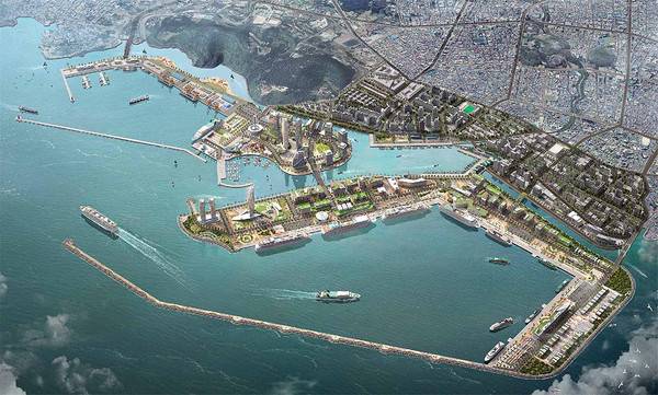 제주 신항 개발계획 조감도.