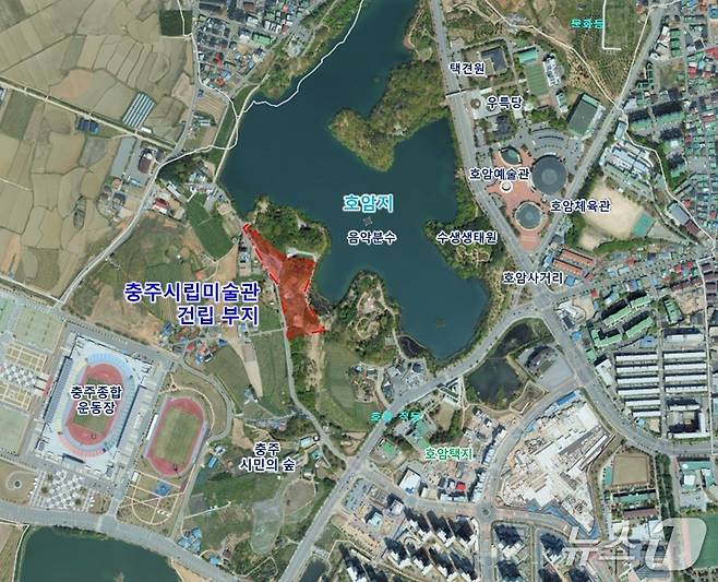 충주시립미술관 건립 위치.(충주시 제공. 재판매 및 DB금지)/뉴스1