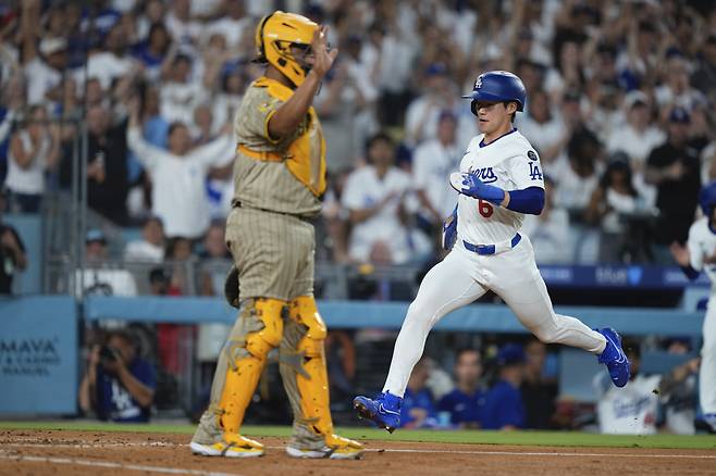 김혜성은 이번 원정 6연전 가운데 3경기에 출전할 수 있을 전망이다. AP연합뉴스