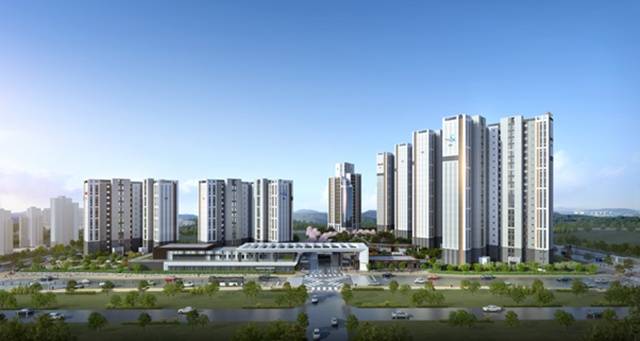 고덕국제신도시 1단계의 마지막 민간참여 공공분양 아파트 '고덕 자연앤 하우스디'가 이달 말 분양. /대보건설