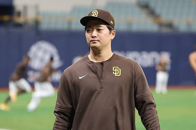 2023시즌 뒤 메이저 리그 샌디에이고와 계약하며 미국 무대로 진출한 고우석. 연합뉴스