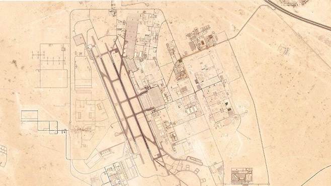 카타르 미군기지 위성사진. AP= 연합뉴스