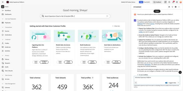‘프로덕트 서포트 에이전트’ 시연 모습. 사진 제공=어도비
