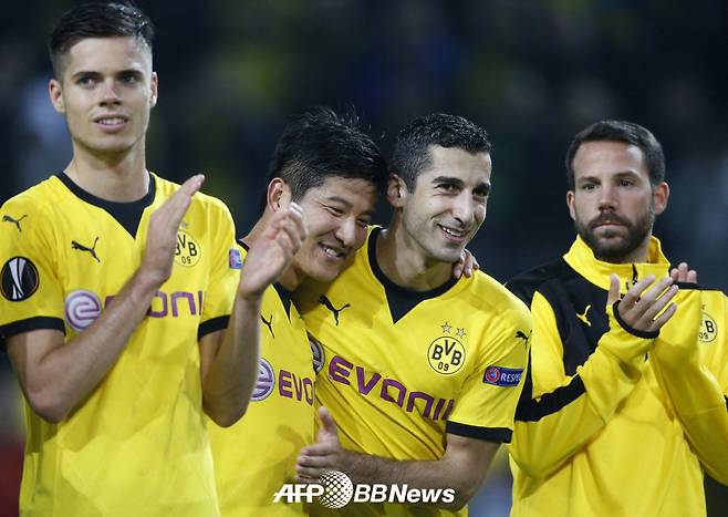 보루시아 도르트문트 시절 박주호(왼쪽 두 번째). /AFPBBNews=뉴스1