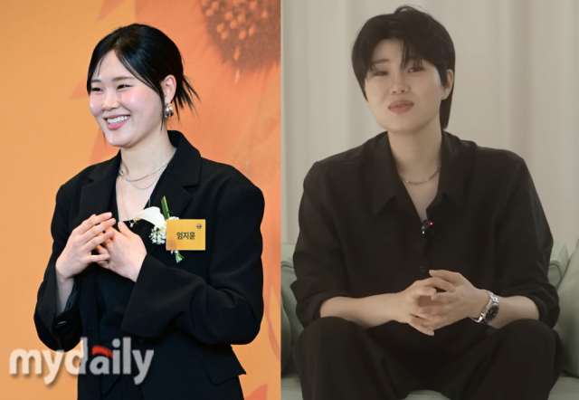 개그우먼 엄지윤, 부 캐릭터 엄지훈. / 마이데일리 DB, 유튜브 '엄지렐라' 캡처