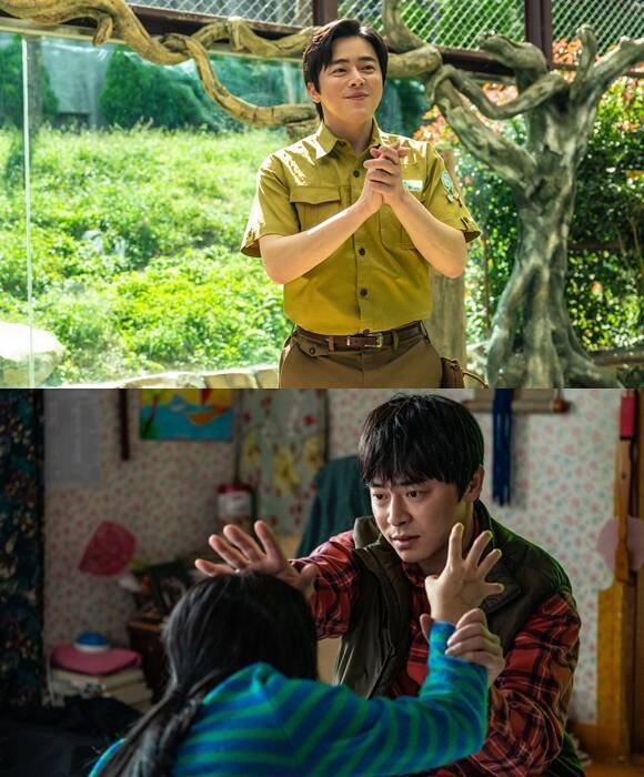 배우 조정석이 '좀비딸'에서 세상에 마지막으로 남은 좀비딸을 위해 극비 훈련에 나서는 아빠 정환 역을 맡아 관객들과 만난다. /NEW