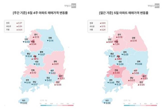 서울 아파트값이 2주 연속 오름폭을 키우며 급상승 중이다.ⓒ부동산R114
