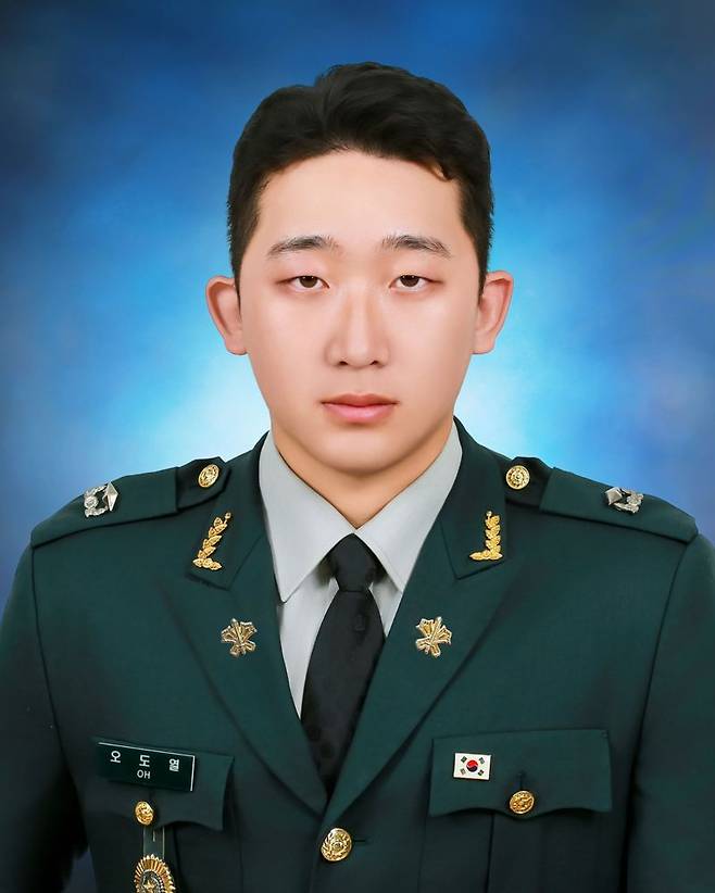 27일 충북 괴산군 육군학생군사학교에서 열린 대한민국 육군장교 통합임관식에서 임관한 오도열 소위는 항일의병장의 후손이다. 오 소위의 외증조부(故 강판수)는 1908년 전남 나주·화순 일원에서 의병장으로 활동했다. 육군 제공