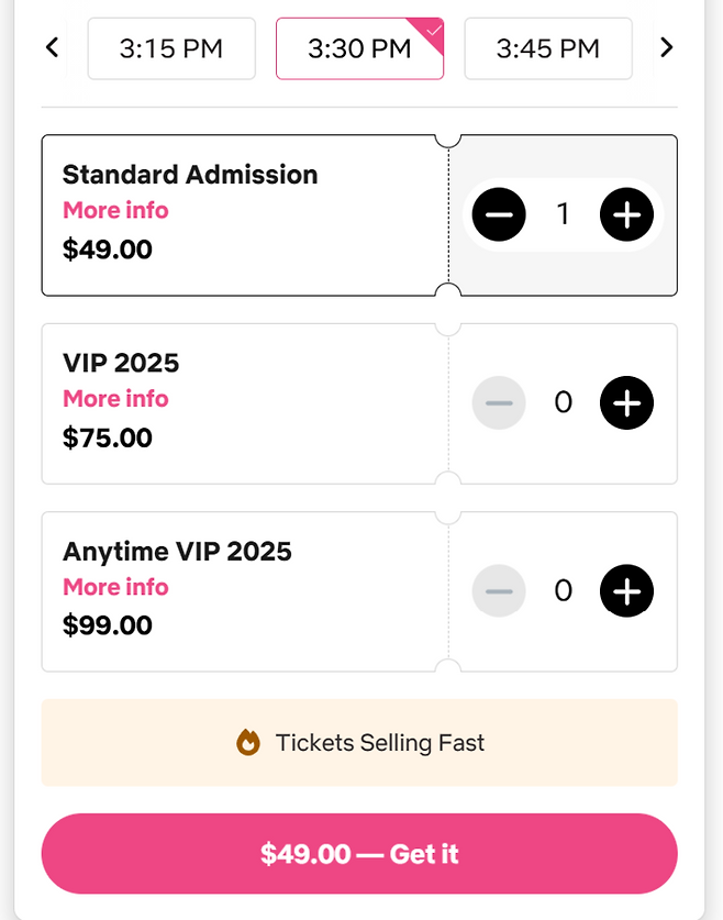 오징어게임 체험존 예약 화면. 사진출처=넷플릭스