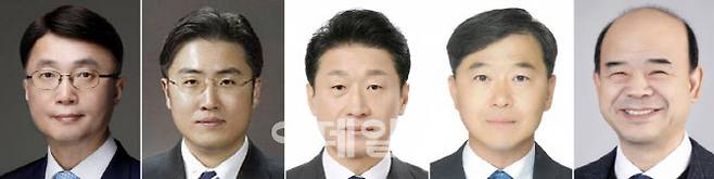 대통령실이 차관 5명의 인선을 발표했다.(왼쪽부터) 류제명 과학기술정보통신부 2차관, 이진수 법무부 차관, 이호현 산업통상자원부 2차관, 이형훈 보건복지부 2차관, 이상경 국토교통부 1차관(사진=뉴스1)