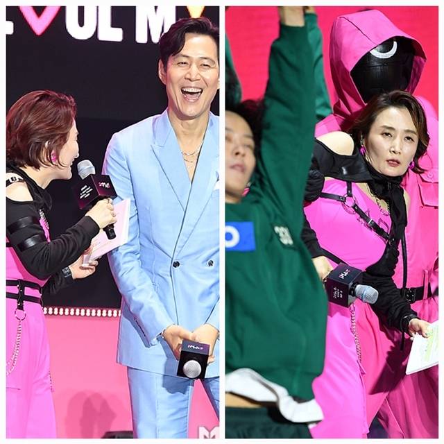 28일 서울 중구 서울광장에서 열린 넷플릭스 ‘오징어 게임’ 시즌3 피날레 팬 이벤트. 이날 행사에는 황동혁 감독을 비롯해 시즌1~3 주요 배우들이 총출동했다. 사진 = 천정환 기자