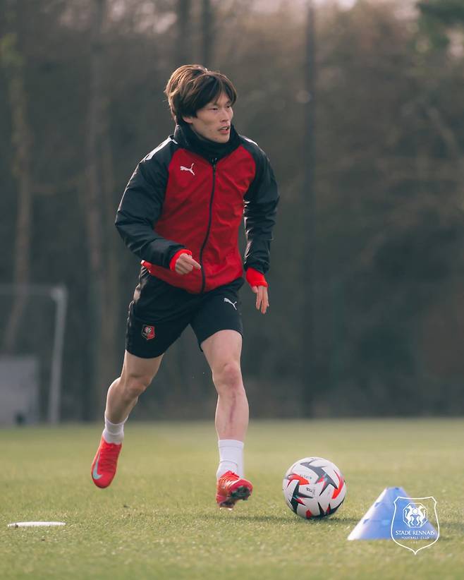 스타드 렌에서 뛰는 일본 공격수 후루하시 쿄고. 사진출처|스타드 렌 페이스북