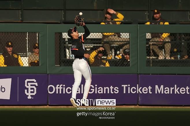 ▲ 중견수 수비는 좋았다.