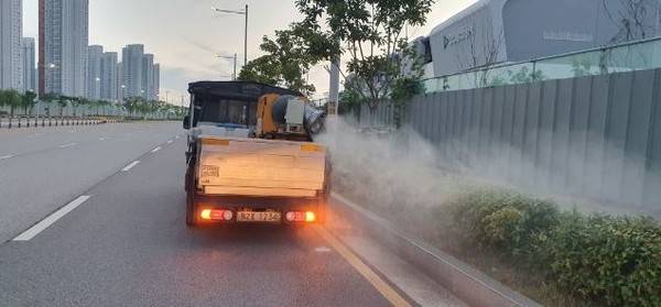 연수구 러브버그 방제 작업 총력