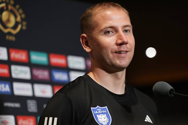 TQL스타디움(신시내티, 미국)/ 2025 피파 클럽월드컵/ 3차전/ MD-1/ 보루시아 도르트문트 vs 울산HDFC/ 믹스드존 인터뷰/ 울산 보야니치/ 사진 김정수