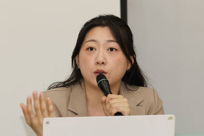 이재정 ‘윤석열퇴진을위해행동하는청년들’ 대표. 김영원 기자 forever@hani.co.kr