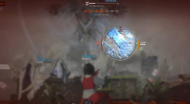 ▲ 보호막 밖으로 노출되는 유리구두를 일격에 부숴야 한다