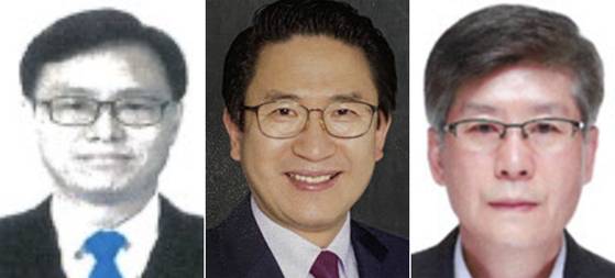 이재명 대통령은 29일 국가정보원 1·2차장과 기획조정실장 인사를 단행했다고 강훈식 대통령실 비서실장이 용산 대통령실에서 브리핑을 통해 밝혔다. 사진 왼쪽부터 이동수 국가정보원 1차장, 김호흥 2차장, 김희수 기조실장. 대통령실. 뉴스1