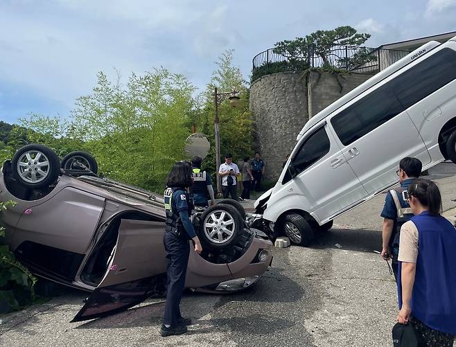 사고 현장. 충남 아산소방서 제공