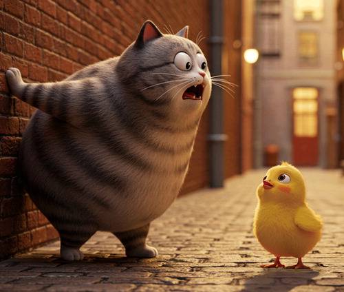 AI 단편 애니메이션 '캣 비기'. CJ ENM