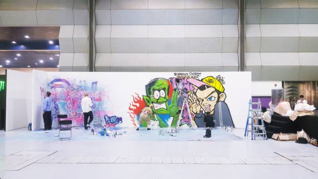 어반 브레이크에서 펼쳐진 그래피티 퍼포먼스 /제공=어반컴플렉스