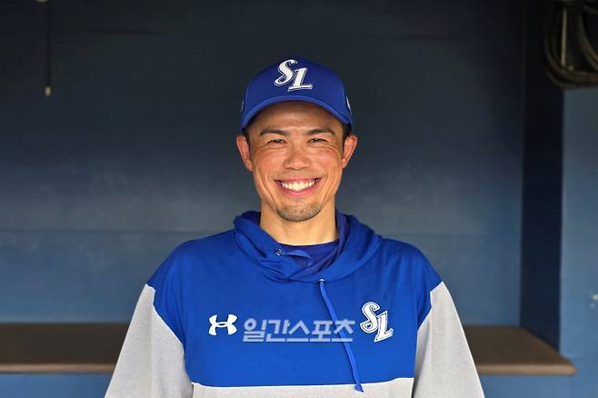 삼성 이마에 QC코치. 잠실=윤승재 기자