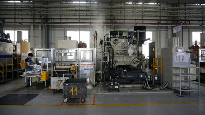 한라캐스트 다이캐스팅 장비./사진=한라캐스트