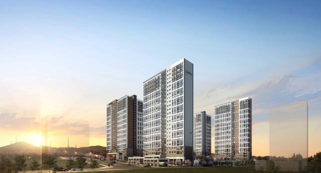 부산 장안지구 우미린 프리미어 야경 투시도