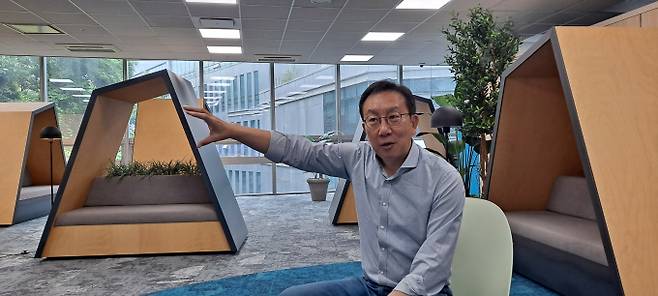 유봉현 유비랩 대표는 대기업과 중소기업이 기술 협력을 통해 대한민국 스타트업 생태계가 발전해야 한다고 밝혔다./사진=머니S 전민준 기자