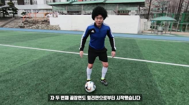 ▲비글미 넘치는 김진짜의 재연 영상. 특유의 예능감이 빛을 발한다.