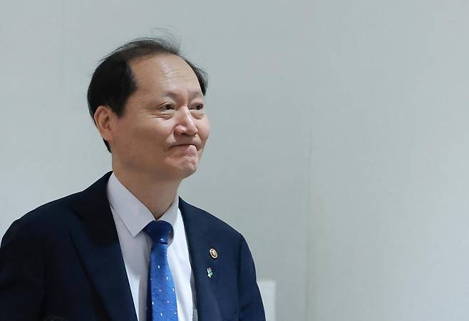 이완규 법제처장이 24일 서울 용산 대통령실 청사에서 열린 국무회의에 참석하고 있다. (대통령실통신사진기자단) 2025.06.24