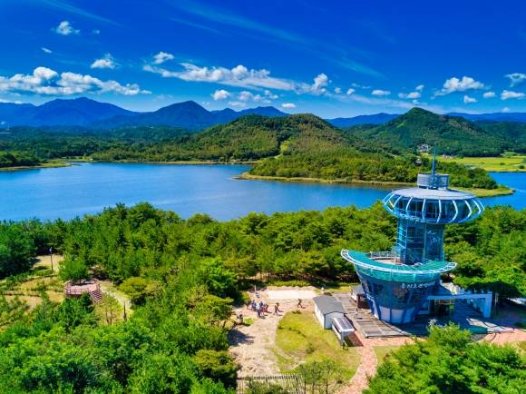 강원 고성 송지호. 고성군 제공