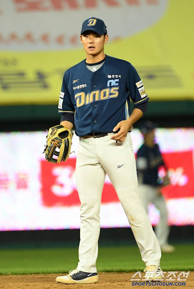 13일 인천 SSG랜더스필드에서 열린 SSG 랜더스와 NC 다이노스의 경기. NC 유격수 김주원이 수비를 하고 있다. 인천=박재만 기자 pjm@sportschosun.com/2025.05.13/