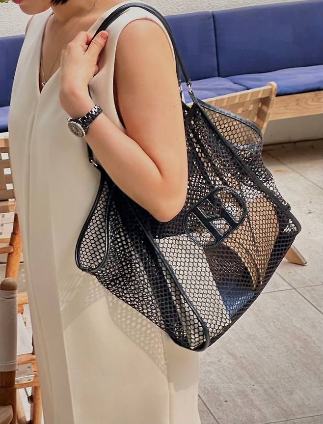 헤지스 액세서리 네트백. ⓒLF