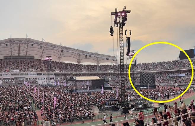 논란이 된 블랙핑크 콘서트 시야 관련 좌석 /사진=김수영 기자
