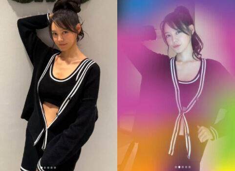 통역사 겸 방송인 안현모가 스포츠웨어 브랜드 'alo' 행사에서 찍은 사진을 공개했다. / 안현모 개인 인스타그램