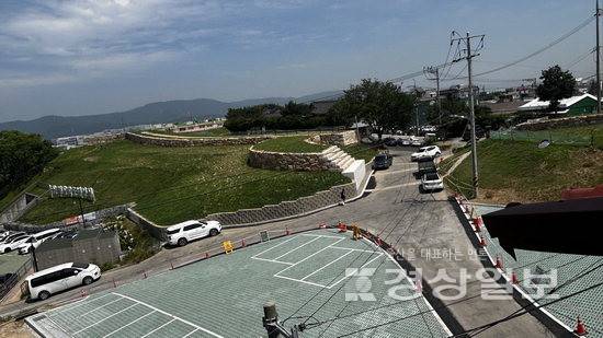 ▲ 울산 중구 동동에 위치한 경상좌도병영성 북문지. 이달 말 정비 사업 준공을 앞두고 있다. 울산 중구청 제공